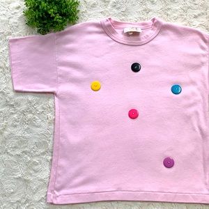 SALE 2/$12 Vintage Top With Buttons Size (Vintage L)